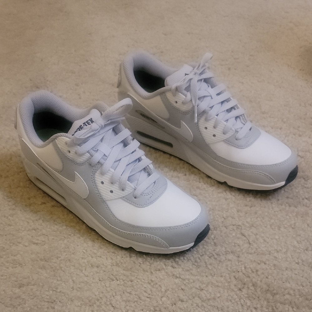Nike Air Max White and Gray Shoes